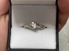 9ct White Gold Diamond Ring
