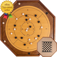 Crokinole and Checkers 27-Inch