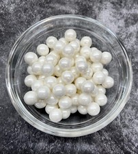 White Sprinkles Edible Pearls