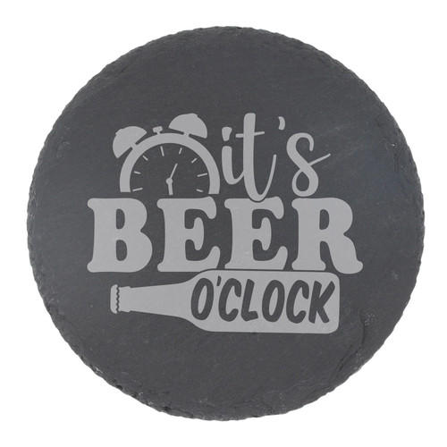 Beer clock engraved - it's, o'clock