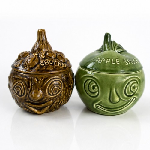 Sylvac face pots apple sauce - sylvac,