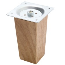 4x Wooden Furniture Sofa Feet Square Tapered Legs Bed Stools Chair Support Feet