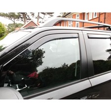 FOR LAND ROVER FREELANDER MK2 5-DOOR SUV 2006-2014 WIND DEFLECTORS TINTED W/CLIP