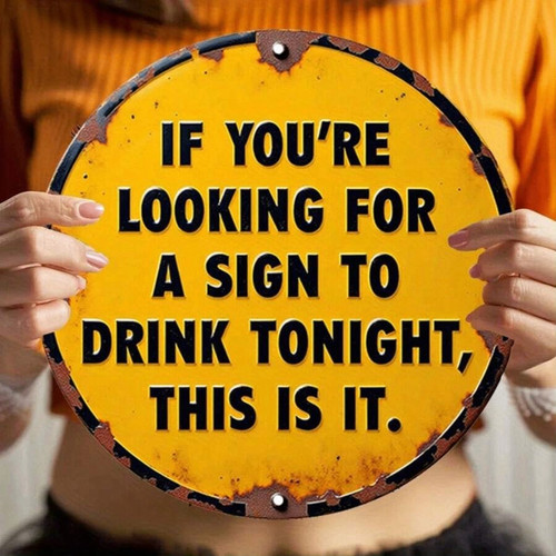 Vintage style metal sign - vintage,