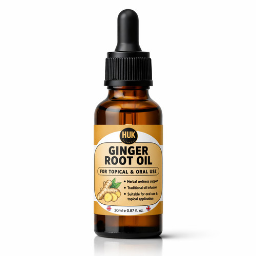 Huked ginger root oil 30ml - root, |