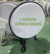 Double sided round illuminated - double,