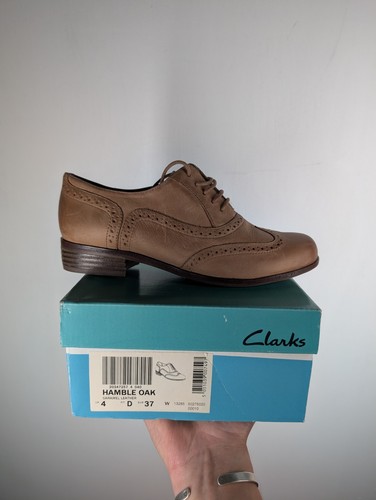 Clarks hamble oak brogue shoes - oak,