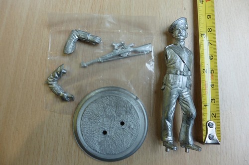 80mm caton white metal - white, vintage