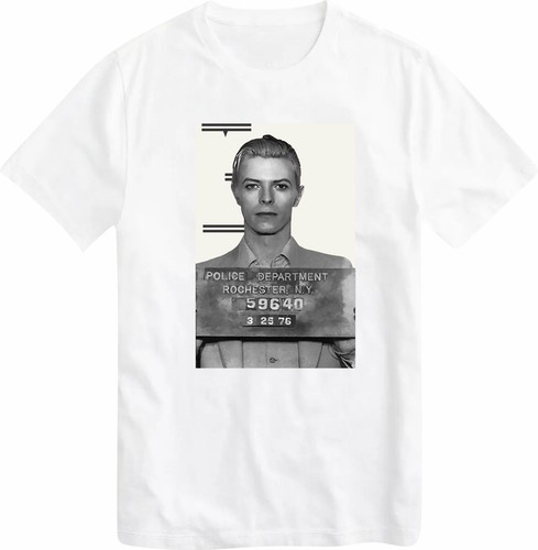 David bowie mugshot shirt - mugshot, t-shirt