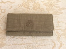 Kipling brownie purse wallet, dark beige.