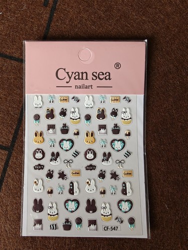 Miffy bunny nail stickers - , new