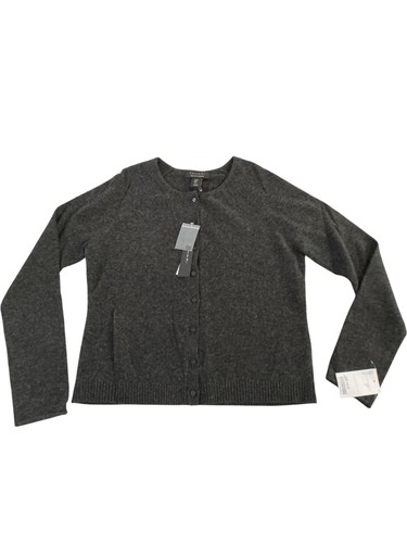 Tahari cashmere cardigan grey - cardigan,