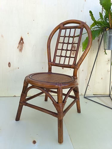 Vintage woven rattan bamboo - woven,