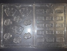 3 x Pcs Sugar-Craft Chocolate Moulds - Life Of The Party Brand, Games Themed