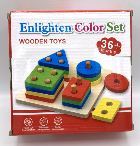Wooden stacking sorting - stacking,
