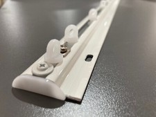 Discreet Thin Hidden Shower Curtain Rail Track: Up to 5 METRES