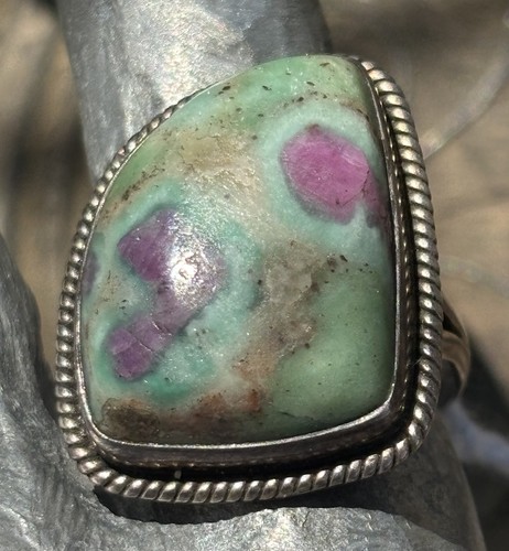 Handmade sterling silver - , ruby