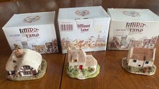 VINTAGE x3 LILLIPUT LANE IN ORIGINAL BOXES April Cottage Pussy Willow East Neuk