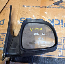 MERCEDES VITO VIANO W639 06-10 Black Driver Side Manual  Wing Mirror 232636044