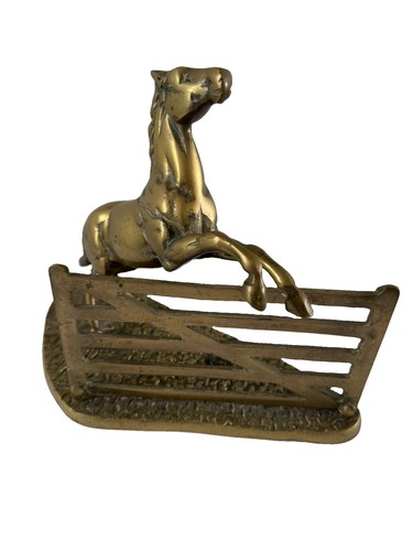 Rearing horse brass - ornament, /