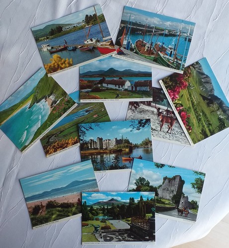 Different colour postcards - different,