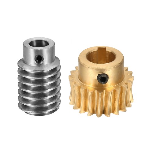 Worm gear set - worm, bore