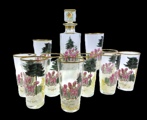 Antique moser glass christmas - antique,