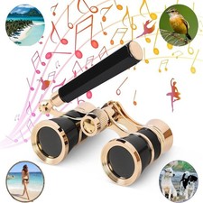 1pc 3X25 Opera Glasses with Retractable Handle Theater Binoculars Gifts