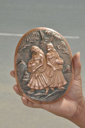 Old copper handcrafted women - old,