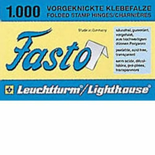 Lighthouse folded stamp hinges - folded,