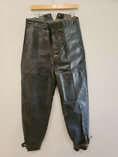 Reichs Betriebs Kriegsmarine Lederhose German U-Boat Leather Pants WWII Sz. 46