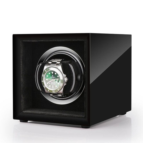Single watch winder black - watch,