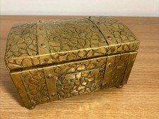Vintage Brass Tea Caddy - Elegant Storage Antique Style (Prop)?