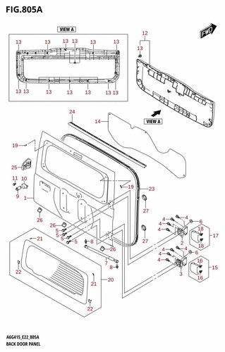 Suzuki genuine cover back - genuine,