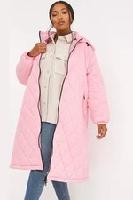 Simply Be PINK Parachute Quilted Coat Size 24 New with Tags RRP £50