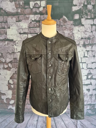Allsaints leather rock shirt - allsaints,