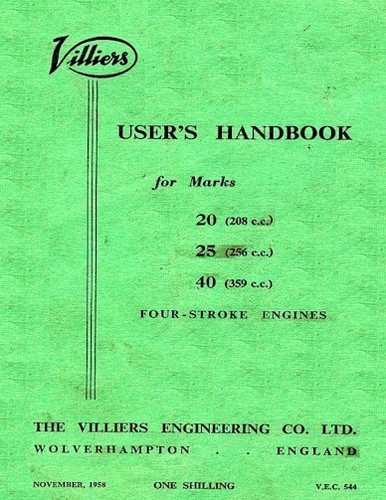 Villiers engine manual mk20 - engine,