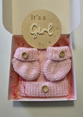 Hand knitted newborn born - hand,