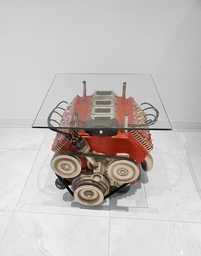 Engine coffee center table - v8,