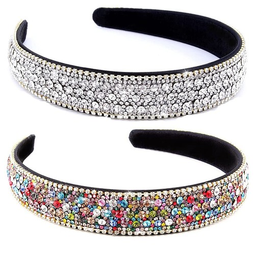 2pcs headbands rhinestone - 2pcs,