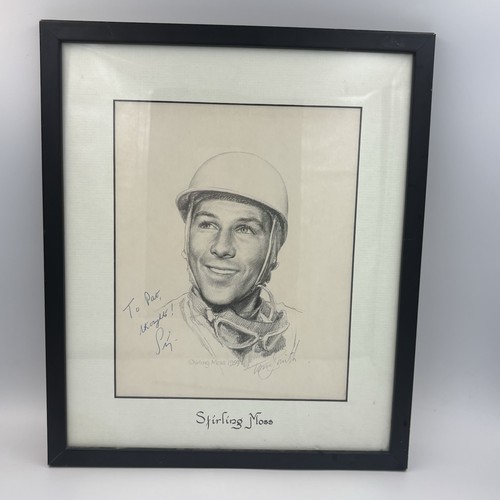 Vintage framed pencil - framed, sketch