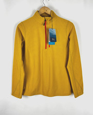 ROHAN Women's Iris Yellow Microgrid Zip Neck Fleece Top BNWT, Size Small!