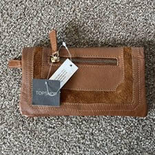 TOPSHOP TAN LEATHER & SUEDE