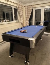 New 7ft Deluxe American Blue Cloth Pool Table With Internal Ball Return System🎱