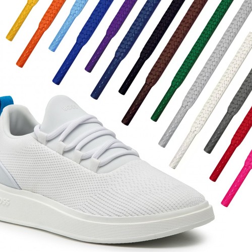 Round coloured shoe laces - coloured,