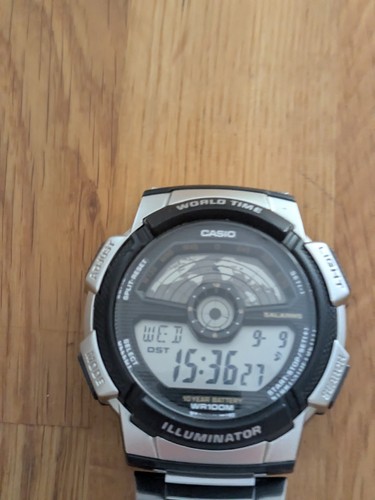 Casio world time illuminator - time,