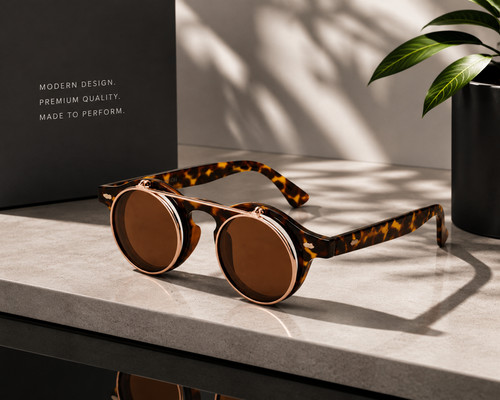 Retro round tortoiseshell - round,