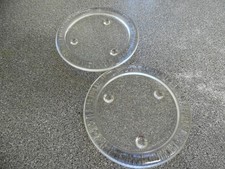 Clear Glass Candle Plates