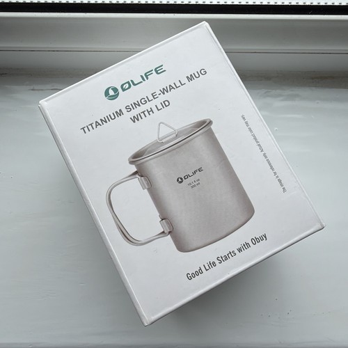 Olife titanium camping mug - titanium,