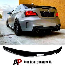BMW 1 Series Coupe 1M E82 Gloss Black Rear Boot Lip Spoiler Wing 2007-2013